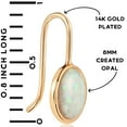 thumbnail image 4 of Humble Chic Opal Earrings for Women - Dainty Earrings 14K Gold Plated, 4 of 8