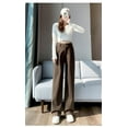 thumbnail image 2 of Elegant Comfort: Women's Loose Straight High-Waisted Wool Pants for Autumn/Winter, 2 of 3