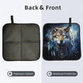 thumbnail image 2 of Wolf Indian Dream Starry Foldable Seat Cushion for Bleachers, Stadium Seats, Camping & Outdoor Events, Portable Lightweight Pad with Carabiner, 2 of 6