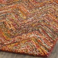 thumbnail image 3 of SAFAVIEH Nantucket Akilah Zigzag Stipes Cotton Area Rug, Red/Multi, 5' x 8', 3 of 6