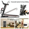 thumbnail image 6 of Ksports Electric Treadmill Bundle with Rack, Mat, and Dumb Bells, Black, 6 of 11