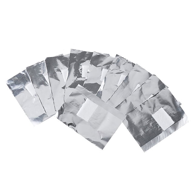 200pcs Nail Polish Remover Pads Nail Wraps Soak Off Gel Foils with Cotton Pad