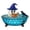 B, variant on Halloween Bathtub Ghost Reading Night Light, Blue Stained Glass Effect, Soft LED for Bedroom Shelf, Unique Holiday Decor, College Dorm Gift