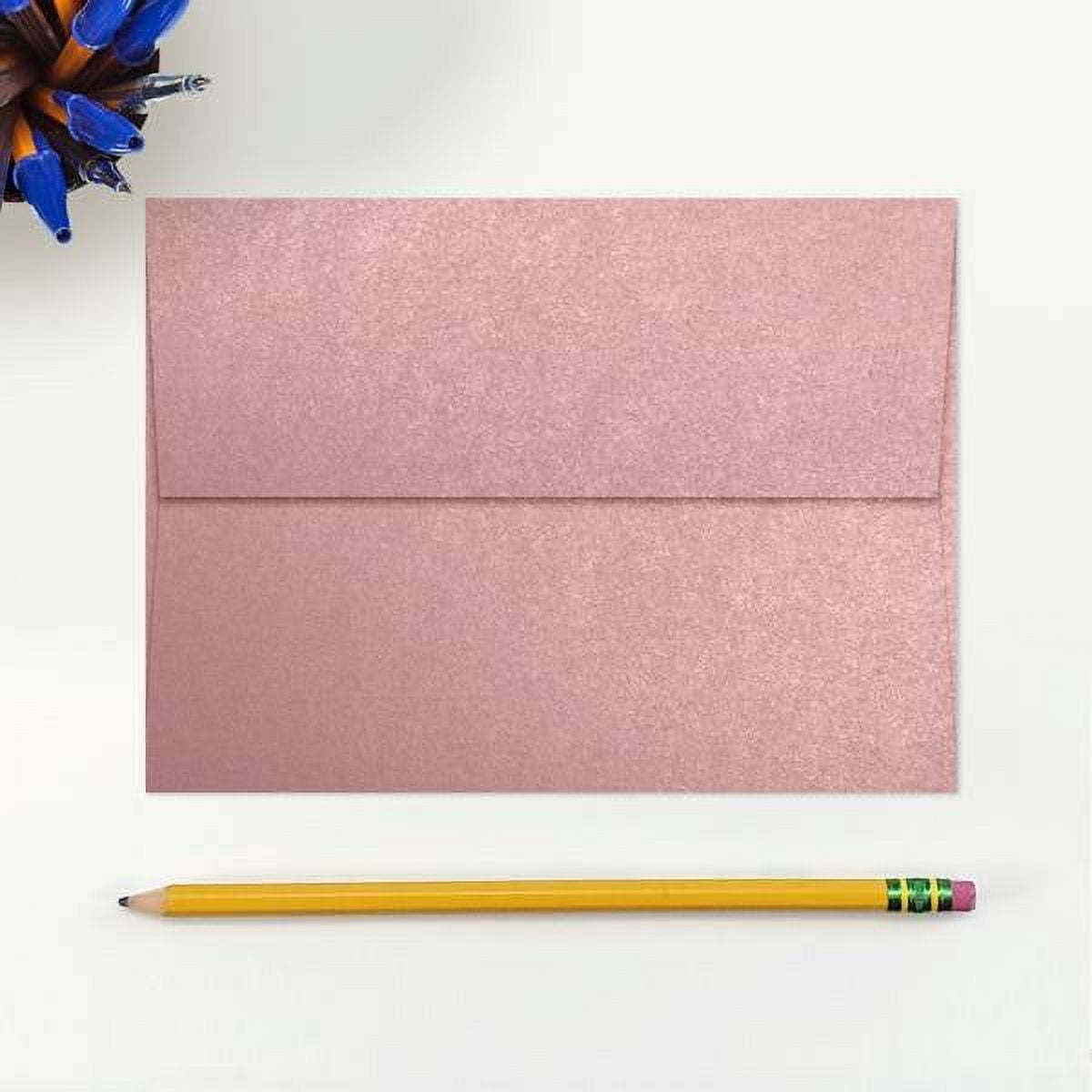 LUXPaper A7 Invitation Envelopes, 5 1/4 x 7 1/4, Misty Rose Metallic, 250/Pack