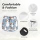thumbnail image 4 of Balery Happy Snowmen Snowfall Pantalones cortos deportivos para mujer con forro y dos bolsillos, elásticos, para entrenamiento, gimnasio, yoga-Medium, 4 of 7