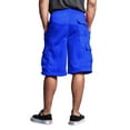 thumbnail image 3 of G-Style USA Men's Solid Fleece Cargo Shorts DFP1 - ROYAL BLUE - 4X-Large, 3 of 5