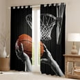 thumbnail image 2 of Erosebridal Boys Basketball Black Out Curtains, Sport Curtains Pack of 2 (42x63 Each) for Kids and Teens, 2 of 6