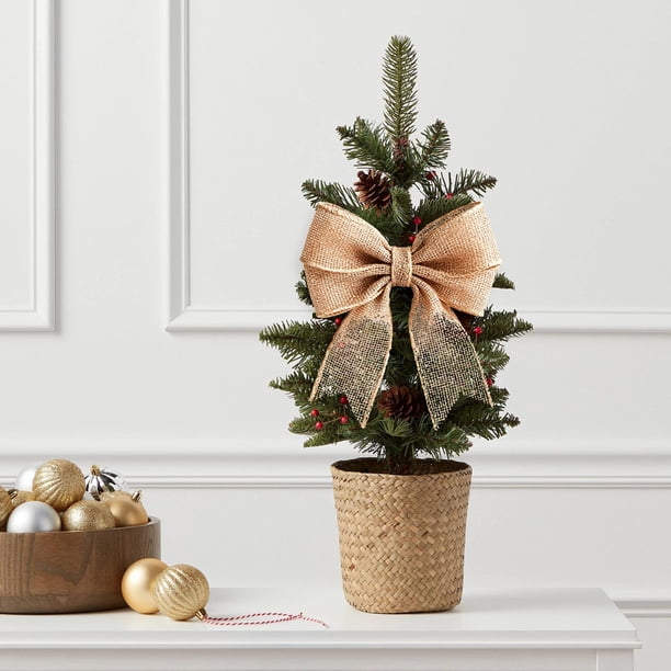 20 Yard Natural Burlap Ribbon Roll - 2 Inch Wide With Wired Edge For Wreaths, Crafts & Gift Wrapping