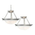 thumbnail image 3 of Volume Lighting Lunar 2-Light Brushed Nickel Interior Pendant, 3 of 3