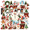 4A, variant on cartoon Christmas Stickers, Waterproof Christmas Sticker for Water Bottle Laptop Phone Cases Planner Skateboard Luggage Helmet Party Favor Decor, Ideal for Adults Teens Teacher Rewards