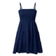 thumbnail image 4 of Vestido corto sin mangas con volantes en el dobladillo, vestido mini sexy de verano - Poliéster, ideal para el día a día, fiestas y ocasiones en la playa, 4 of 5