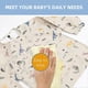 thumbnail image 2 of Baby Feeding Bib Apron Bib Infant Use Toddler Feeding Assorted Color Protective Easy to Clean 1Pcs, 2 of 5