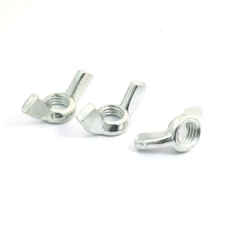 

Unique Bargains 3pcs 25/64 Wingnut Set Hardware Silver Tone Thumb Nut Fasteners 10mm