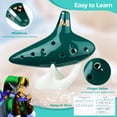 thumbnail image 3 of Ocarina Ohuhu Zelda de Cerámica Alto con 12 Agujeros y Cancionero, 3 of 8