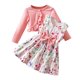 thumbnail image 2 of Cowsor Toddler Little Girls Dress And Cardigan Sets 2 Piece Floral Print Sleeveless Dress and Long Sleeve Cardigan Set, 2 of 7