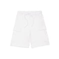 thumbnail image 4 of Kidsy Boys Casual Beach Cargo Shorts – Soft Cotton, Pull-On/Drawstring Closure, Two Pockets, White, 2, 4 of 11