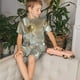 thumbnail image 4 of Balery Elegant Ivory Flower Conjunto de Pijama Infantil de Manga Corta con Estampado – Ropa de Dormir de Algodón Suave-XX-Large, 4 of 6