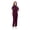 Burgundy, variant on Medical Scrubs Set - Stretchy Poly-Spandex with Pockets, for Medical Uniform Women, S-XXL Multi-Color