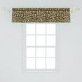thumbnail image 2 of Ambesonne Leopard Window Valance, Animal Skin Blemish Blots, 54" X 12", Charcoal Grey and Pale Coffee, 2 of 3