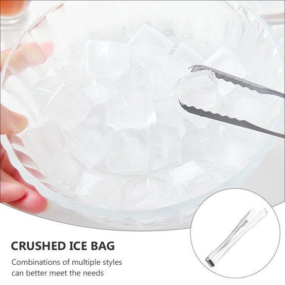 KHBUAB 2Pcs Crushed Ice Bags Canvas Ice Storage for Bars Buffets Kitchen Accessories