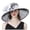 White, variant on Kcolen Sun Hat for Women Tea Party Hats Elegant Women's Wide Brim Sun Hat for formal Events Wedding Guest and Garden Tea Party Occasions