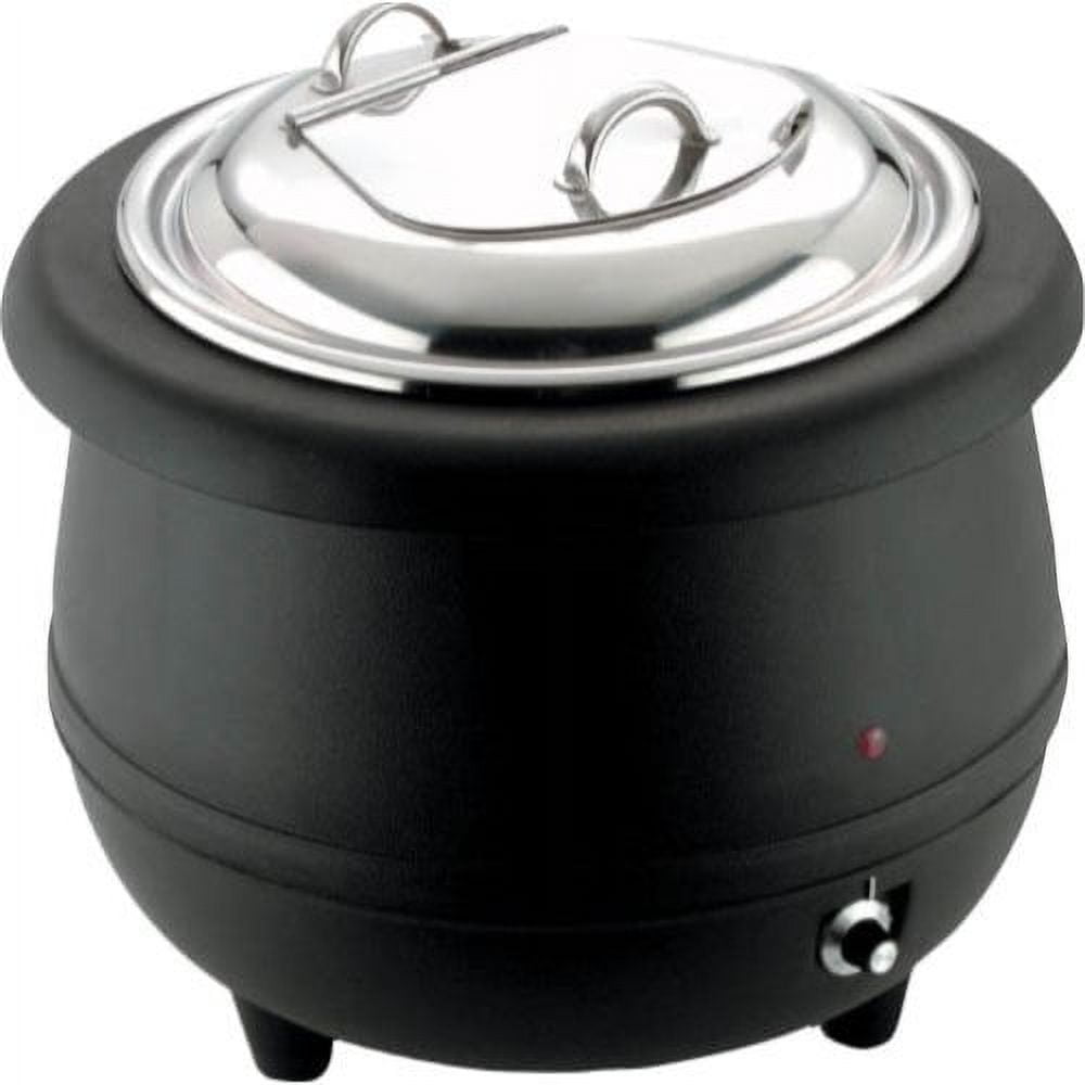 CAC ELSW-200S Electric Soup Warmer, 10.5 qt., Silver, 400W - Win Depot