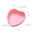 thumbnail image 3 of WMGHA Heart Shaped Cake Pans 4/7/9/10 Inch,Non-Stick European Love Silicone Cake Molds,Reusable Baking Tins Brownie Pans,Heart Cake Pan Set for Valentine's Day, 3 of 3