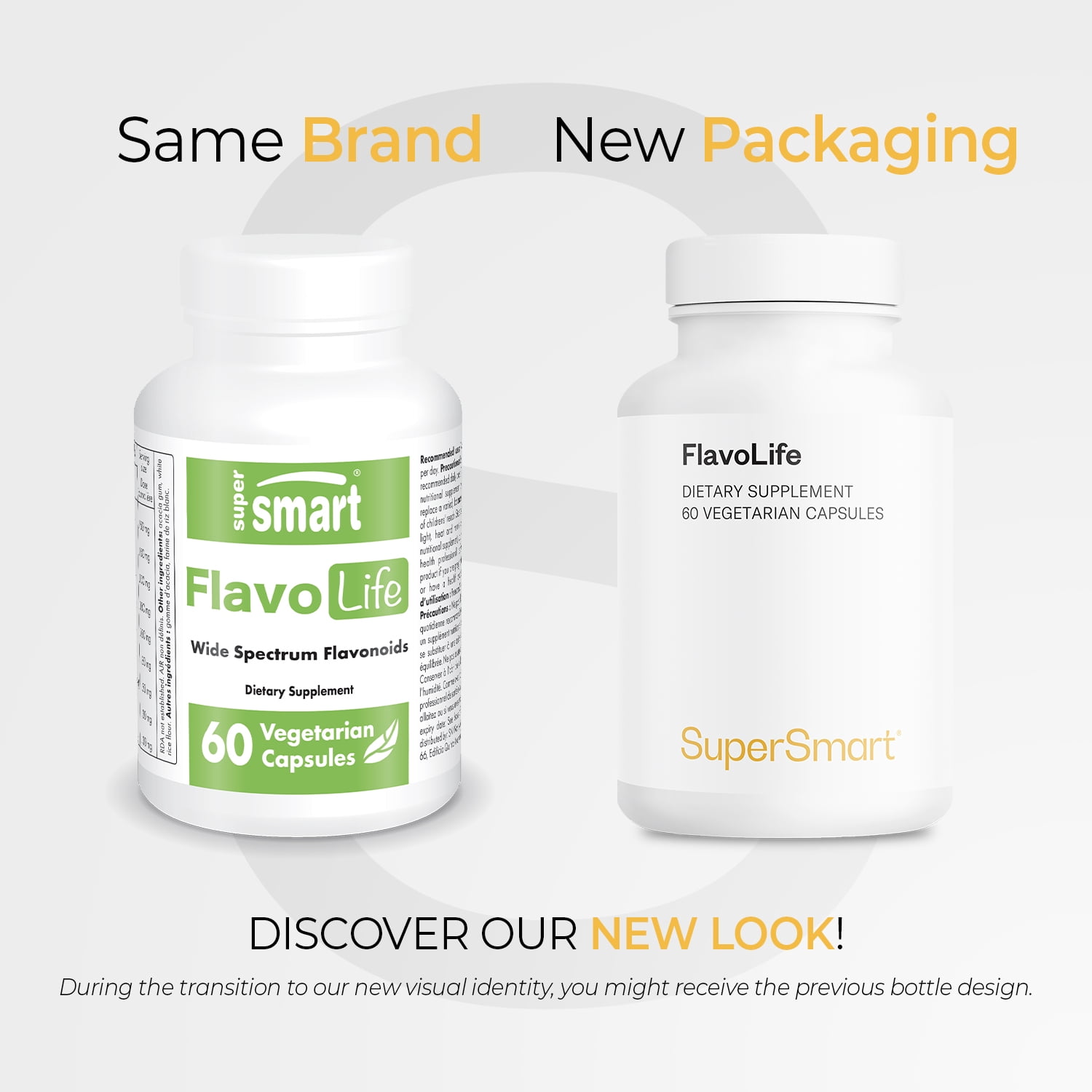 SuperSmart FlavoLife (Flavonoid Complex Supplement) - with Luteolin, Myricetin, Fisetin, Rutin, Quercetin, EGCG, Apigenin, Hesperidin | Non-GMO & Gluten Free - 60 Vegetarian Capsules