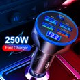 thumbnail image 1 of Cargador De Coche Cargador de coche de 20 W Adaptador de cargador de 5 puertos 5 V 3.1A Carga rápida para iPhone Samsung Sywqhk Accesorios para autos y motos, 1 of 6