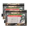 thumbnail image 2 of Wobogo Cute Teddy Bear Doll Pencil Pouch with 3 Ring Binder Holes Set of 2 for Learning Tools, 2 of 6