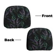 thumbnail image 6 of Kdxio Lavender Flowers Pattern Print 2 Piece Car Head Rest Covers Set Auto Front/Rear Seats Headrest Cover Universal Fit Most Cars,Sedan, SUV, 6 of 9