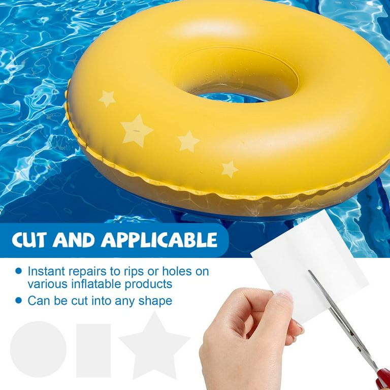 Uposao 30PCS Air Mattress Patch Pool Hole Patching Tape Water Swimming Pool  TPU Patches Repair for Floating Tent Canvas Inflatables Bounce House Tubes  Air Bed Pool Floats Ball Square 
