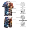 thumbnail image 3 of Game of Thrones Boys Short Sleeve T-Shirt And Shorts Outfit Set Activewear Mesh Short Set for Kids, 3 of 7