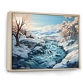thumbnail image 2 of Designart "Glacier Glacial Winter Euphony III" Landscapes Floater Framed Wall Art Print, 2 of 7