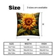 thumbnail image 5 of Sunflower seamless printing Elegant Velvet Throw Pillow Covers and Inserts - Set of 2, Available in 16x16, 18x18, 20x20 Inches for Home Decor, Unique Patterns for Sofa, 5 of 6
