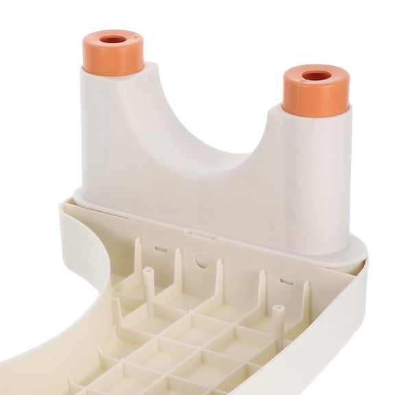 OFFIGAM Plastic Adjustable Height White Toilet Stool Bathroom Step Bench for Comfort