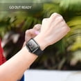 thumbnail image 5 of Simyoung iWatch Case Series 4 Screen Protector 44mm for Apple Watch All Around Protective Case High Definition Clear Ultra-Thin Cover - Black, 5 of 9