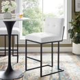 thumbnail image 2 of Bar Stool Chair Barstool, Fabric, Metal Steel, Black White, Modern Contemporary Urban Design, Bar Pub Cafe Bistro Hotel Restaurant Hospitality, 2 of 8