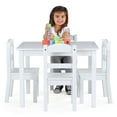 thumbnail image 5 of Humble Crew Cambridge Toddler Wood Table and 4 Chairs Set, White, 5 of 6