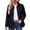 04 Black, variant on Fall Jackets for Women Quilted Lightweight Warm Casual Long Sleeve Lapel Zipper Padded Basic Solid Color Jacket