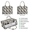 thumbnail image 2 of Large Capacity Tote Bag,Halloween Ghost Boo Pattern Handbag Fashion Luxury Tote Bag,15.7"x13"x 5.1" Inches,Laptop Compatible, 2 of 6