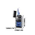thumbnail image 2 of karymi Intelligent Voice Controlled Fire Lighter with Battery Display Window Direct Charging Adjustable Windproof High Temperature Design for Camping Barbecuing Ideal Gift for Men (No Gas Included), 2 of 3