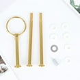 thumbnail image 2 of 3 Tier Cake Cupcake Plate Stand Fitting Handle Rod For Home Wedding Party Diy Gold YIWEI, 2 of 9
