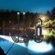 thumbnail image 1 of Linterna LED de bolsillo con llavero, portátil, 1200 lúmenes de brillo, recargable por USB, para fiestas, hogar, emergencias, senderismo nocturno. Negro, 1 of 8