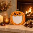 thumbnail image 5 of Qocolcyl Halloween Wooden Photo Frame, Spooky Pumpkin Black Cat Ghost Pattern Freestanding Tabletop Picture Frame, Rustic Wood Photo Ornament for Indoor Outdoor Home Party Halloween Decorations, 5 of 8