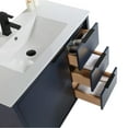 thumbnail image 3 of Fine Fixtures Opulence Collection 36 in. W x 18 in. D x 33 in. H Bathroom Vanity in Navy Blue with White Ceramic Sink - Black hardware, 3 of 8