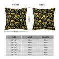 thumbnail image 2 of Yiaed Bees and Sunflowers Print Pillow Covers Super Soft Decorative Square Throw Pillow Covers Case Cushion Covers for Sofa Couch Bedroom Car Decor（No pillow core）-22"x22", 2 of 7