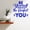Blue, variant on VWAQ Be Yourself Because You are The Perfect You Wall Decal Inspirational Decor - 15"H X 15"W SILVER