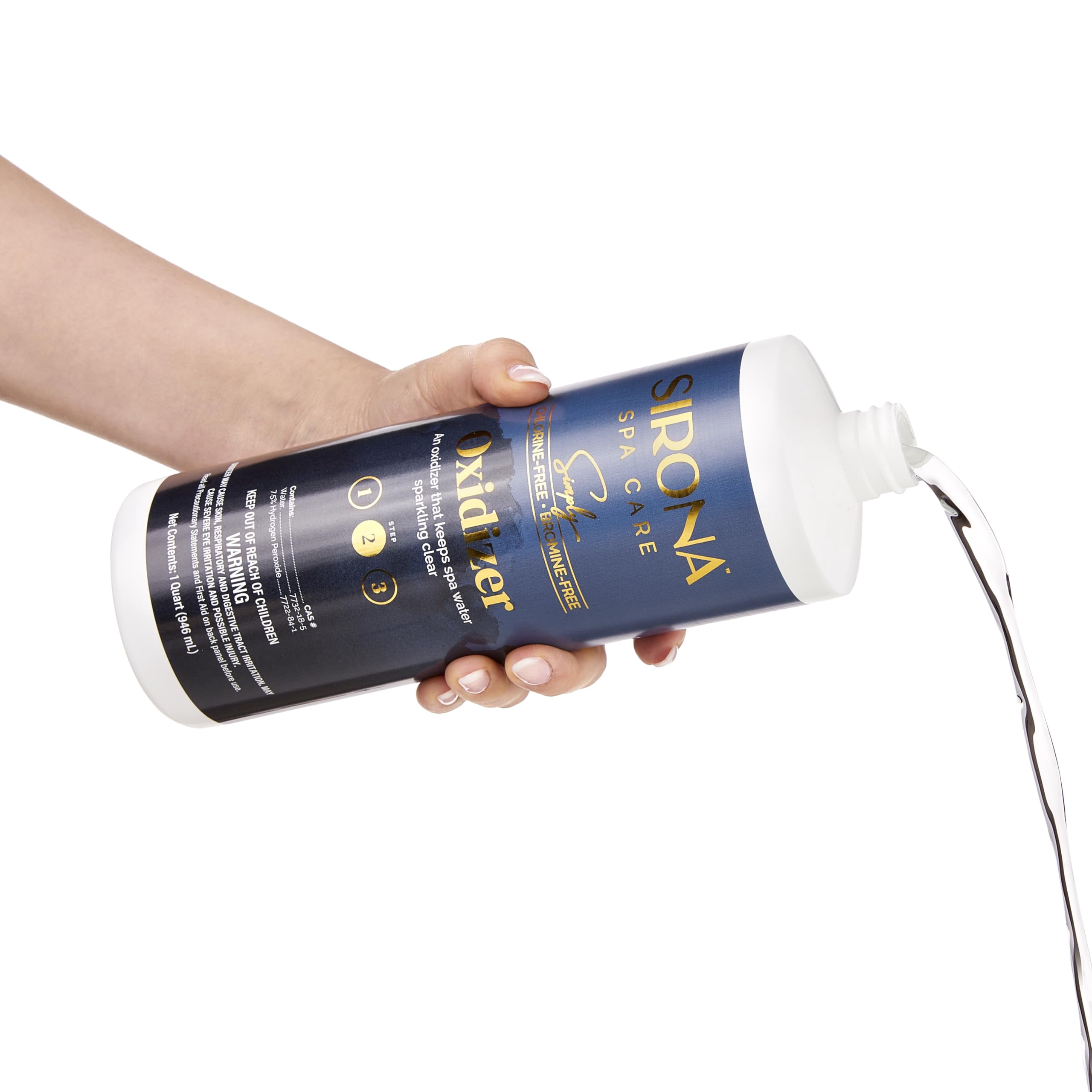 Sirona Spa Care Simply Oxidizer 1 Qt - Chlorine-Free & Bromine-Free + QueBuy Pool Log Book