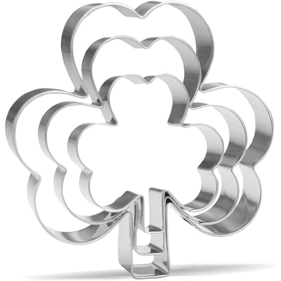 Shamrocks Cookie Cutter Set - 3 Piece - Stainless Steel